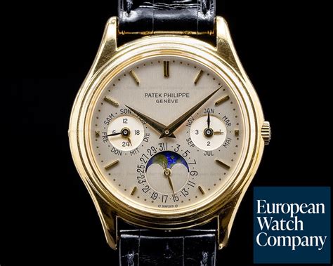 patek philippe perpetual calendar 18k yellow gold watch 3940|Patek Philippe 3940 calendar.